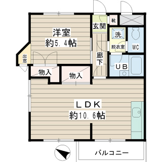 横浜市泉区の賃貸マンション　クニミ弥生台ハイツ　１０３　間取