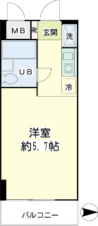 横浜市神奈川区の賃貸マンション　エクセル横浜　６０２号室