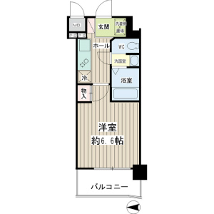 東京都大田区の賃貸マンションハイネス多摩川３０６号室　間取