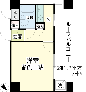 川崎市川崎区の賃貸マンション　プラザ川崎Ｎｏ２間取りです