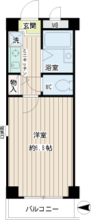 東京都台東区の賃貸マンション　コンフォート松が谷　間取り　