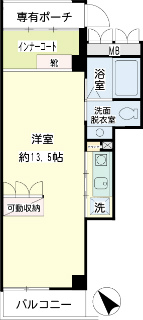 横浜市港北区の賃貸マンション　ＬｕｍｉｎｏｕｓＨＩＹＯＳＨＩ　Ｂ209　間取