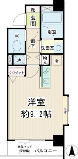 川崎市中原区の賃貸マンション　アーバン・スクエア川崎平間　６０１間取