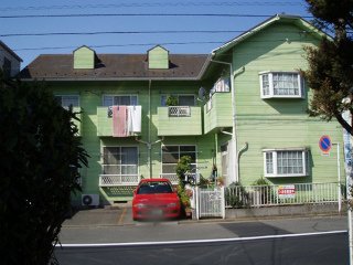 横浜市鶴見区の賃貸アパート　メゾンオオヤマB　２０３号室　外観