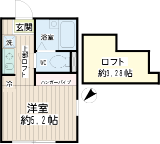 横浜市保土ヶ谷区の賃貸マンション　ワイオリ横浜天王町　間取りです