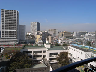 横浜市神奈川区の賃貸マンション　エクセル東神奈川　眺望です