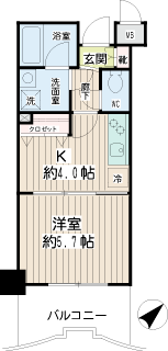 横浜市神奈川区の賃貸マンション　エクセル東神奈川　間取り