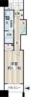 川崎市幸区の賃貸マンション　エクセル川崎WEST　９０３号室　間取