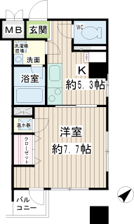 横浜市鶴見区の賃貸マンション　トモビレッジ　間取り