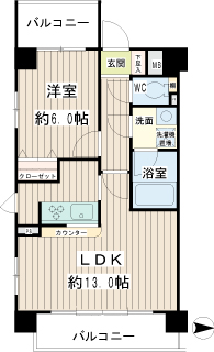 東京都墨田区の賃貸マンション　ムエット菊川　間取り