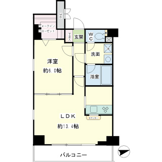 川崎市川崎区の賃貸マンション　オベリスク藤崎　２０２間取