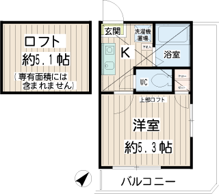 横浜市鶴見区の新築賃貸アパート　クワドリフォリオ横浜鶴見　　１０６間取りです