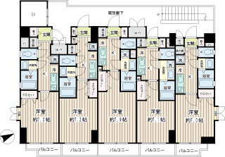 横浜市南区の新築賃貸マンション　アイボリーコート　配置図