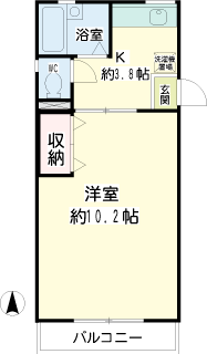 川崎市幸区の賃貸アパート　明星荘　間取り