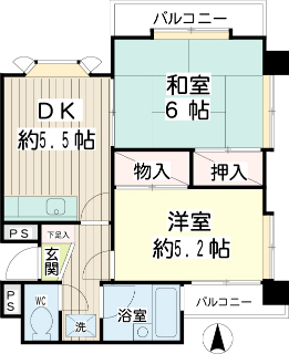 東京都世田谷区の賃貸マンション　アルカディア自由が丘１０５　間取