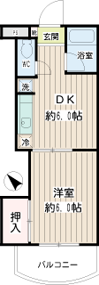 川崎市川崎区の賃貸マンション　第１４高橋ビル　間取り